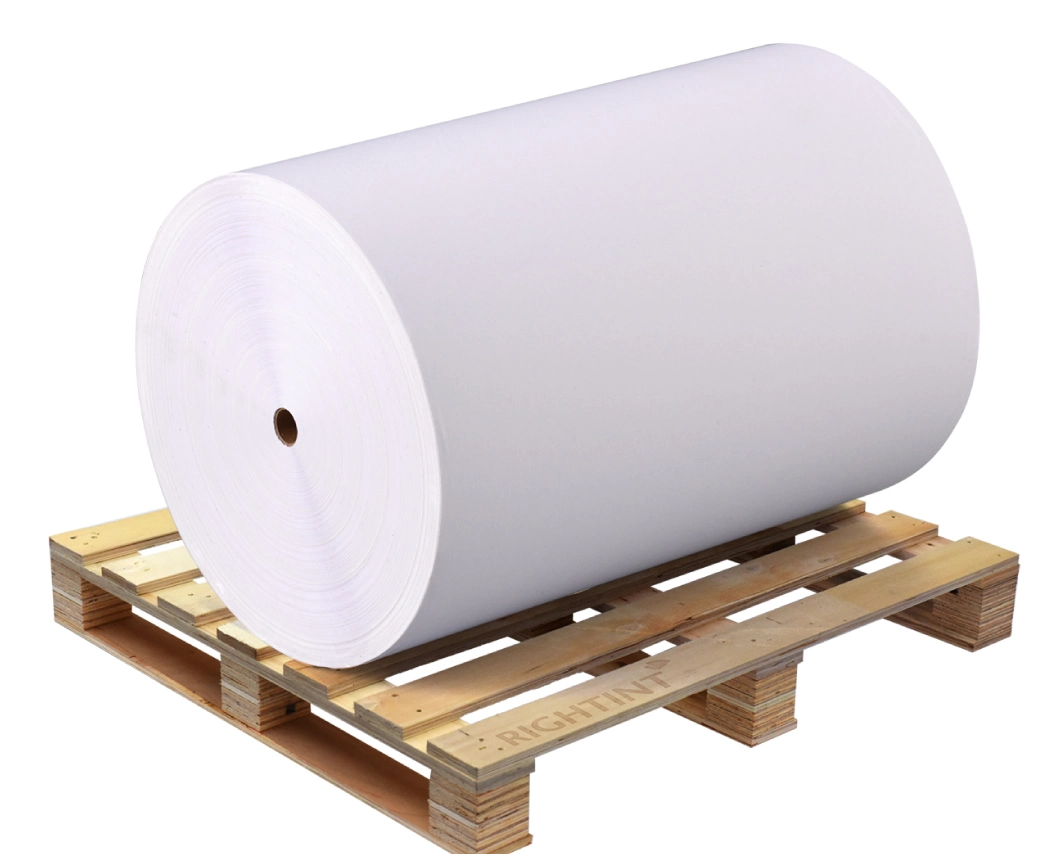 China Factory Wholesale Premium Top Coated 3-proof White Direct Thermal Self Adhesive Sticker Paper Jumbo Roll Thermal Label