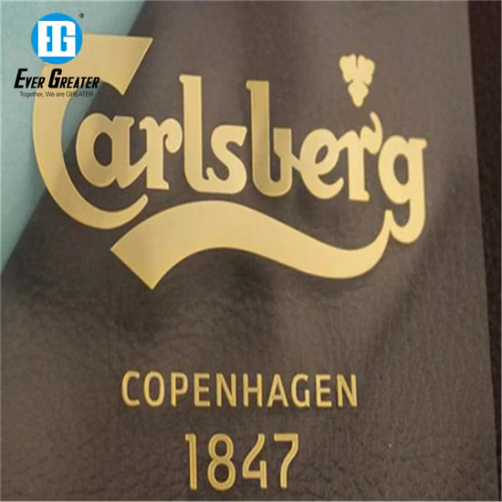 Custom Logo Nickel Metal Sticker with Glue