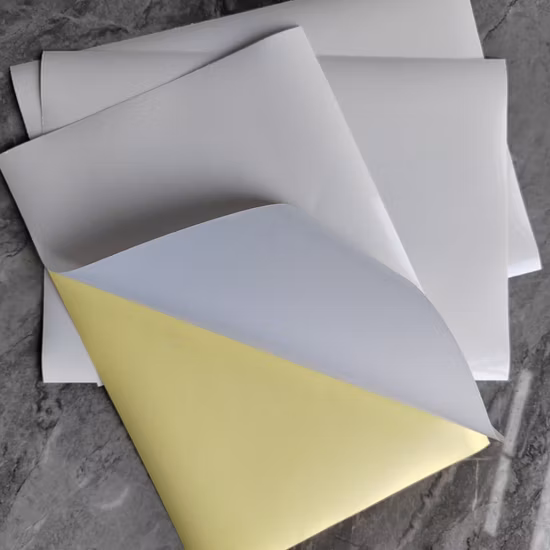80GSM High Gloss Paper High Whiteness Acrylic Glue Back Cut 5cm