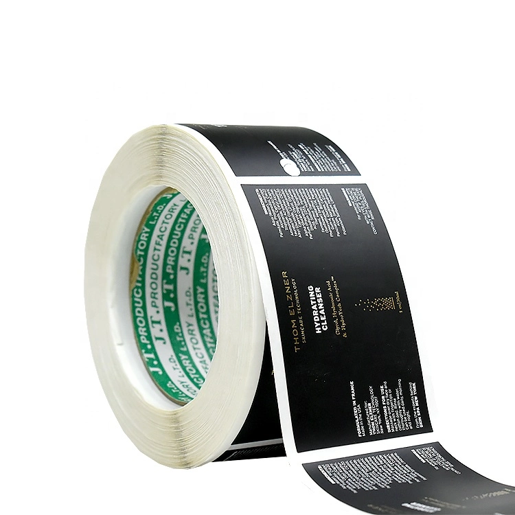 Custom Printed Self Adhesive Bottle Vinyl Roll Cosmetics Label Sticker