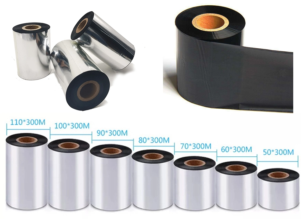 Factory Wholesale 60/110mm 300m Premium Enhanced Wax/Resin Barcode Ribbon for Tsc Printer