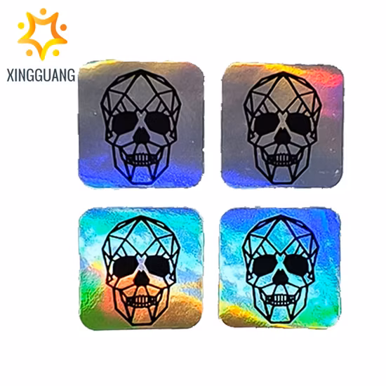 Custom Design Waterproof Hologram Die Cut Vinyl Film Stickers Laser Pet Adhesive Logo Hologram Sticker
