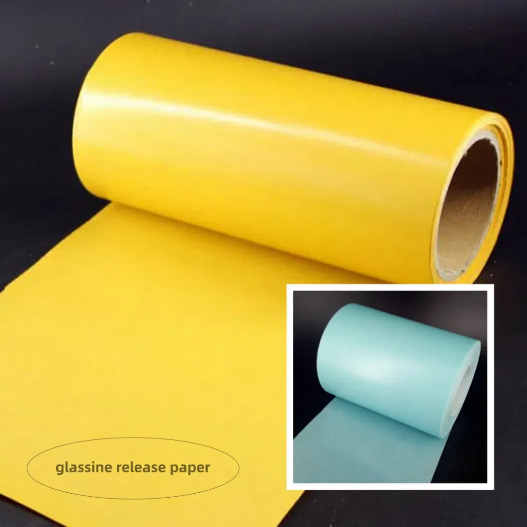Yellow Brown Glassine Release Paper 80-120g Ordinary Peel Strength
