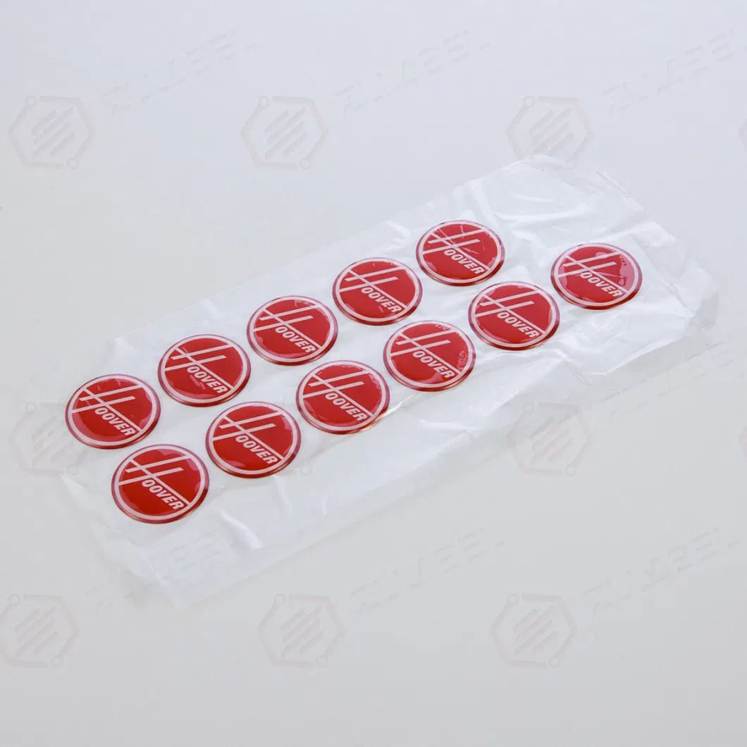 Custom High Quality Domed Epoxy Resin 3m Adhesive Label Sticker