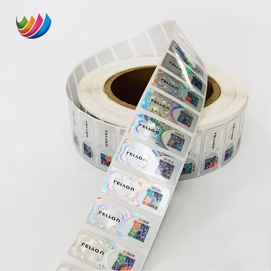 Waterproof Self Adhesive PVC Film Laser Security Holographic Anti Counterfeiting Label Sticker