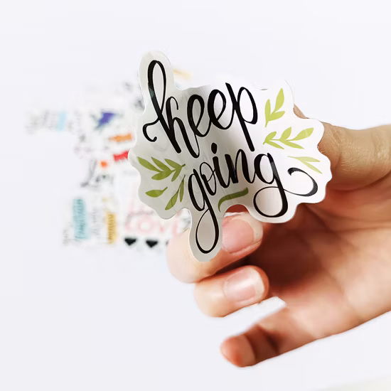 Kippon Custom Die Cut Vinyl Printing Adhesive Waterproof PVC Label Stickers