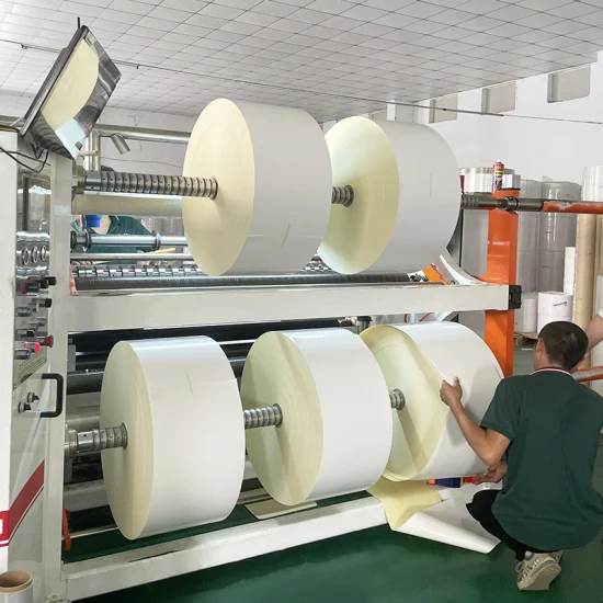 Coated Jumbo Roll Label Raw Material Self Adhesive Freeze Glue Top Direct Thermal Adhesive Paper Label Sticker